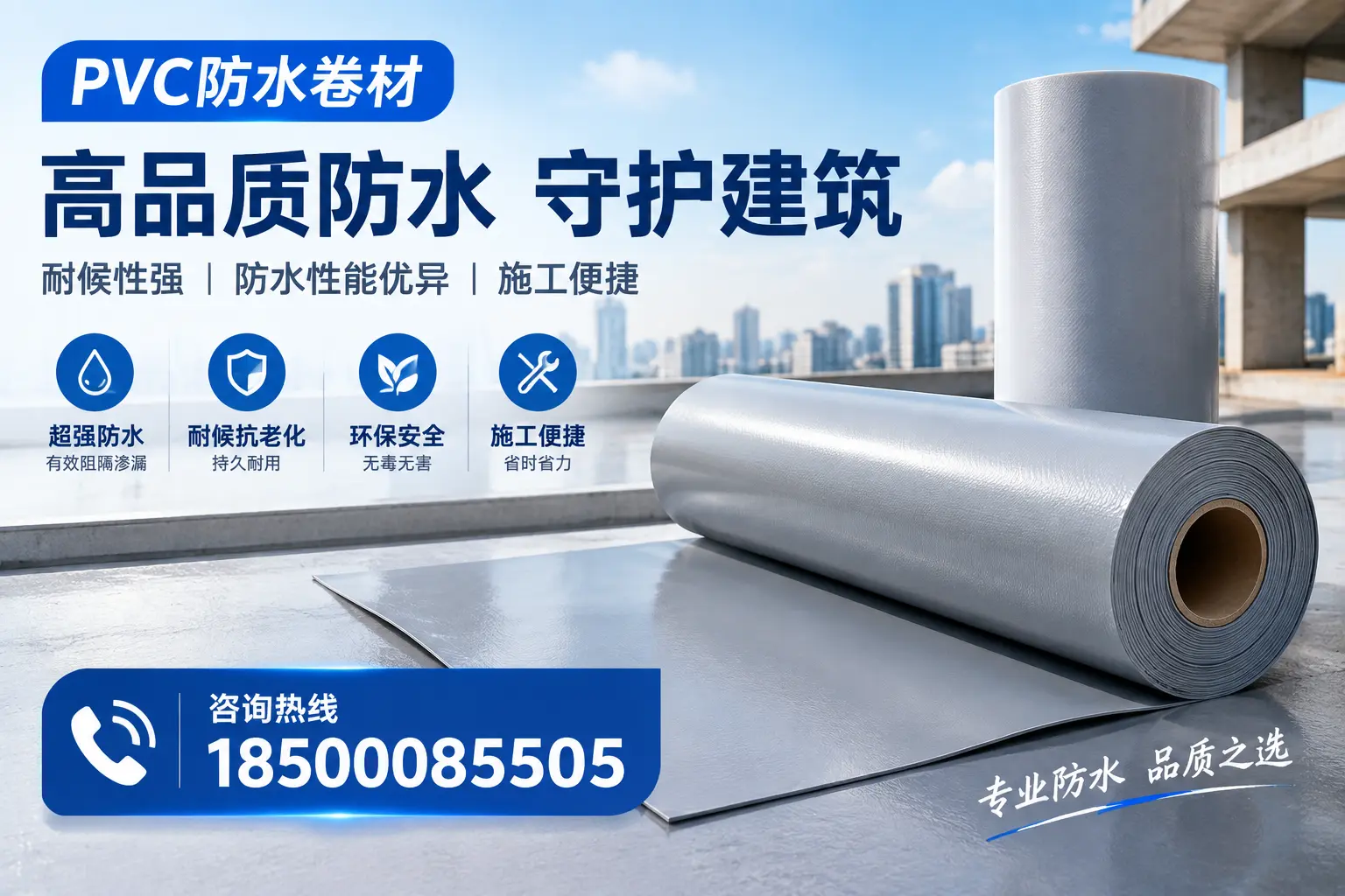 PVC防水卷材的防水效果评测，适合榆林的科学依据